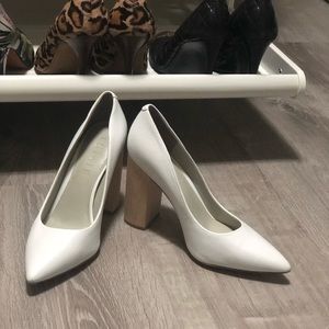 1. State Valencia leather block heel pumps